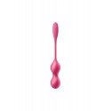Boules de Geisha vibrantes télécommandées fushia Love Birds 2 Satisfyer - CC597866
