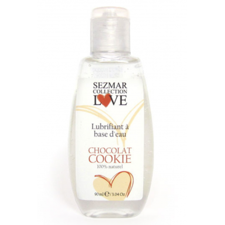 Lubrifiant à base d'eau 100% naturel Chocolat Cookie 90 ml