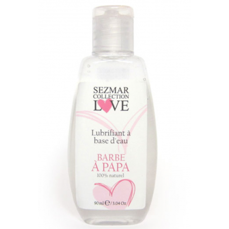 Lubrifiant à base d'eau 100% naturel Barbe à Papa 90 ml