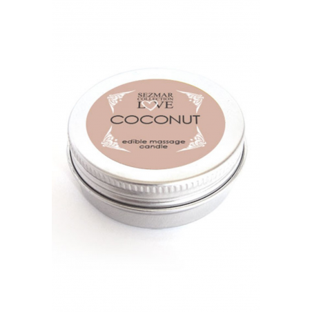Mini Bougie de massage Noix de coco 30ml 100% naturelle