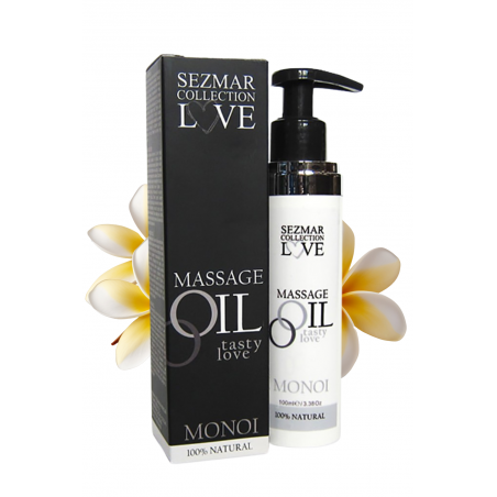 Huile de massage 100% naturelle monoï - 100ml