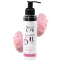 Huile de massage comestible Barbe à papa 100% naturelle 100ml