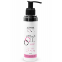 Huile de massage comestible Barbe à papa 100% naturelle 100ml