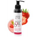 Huile de massage comestible mousse de fraise 100% naturelle 100ml