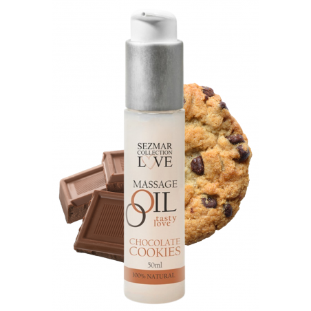 Huile de massage comestible cookie chocolat 50ml