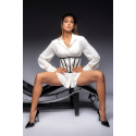 Serre taille et string noir - MAL2789BLK