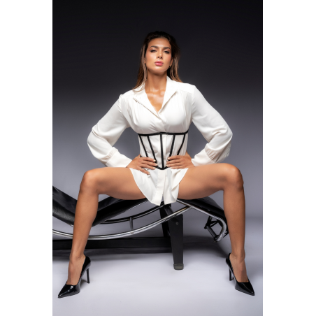 Serre taille et string noir - MAL2789BLK