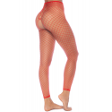 2 en 1 Top ou pantalon en résille rouge - MAL1120RED