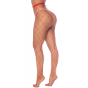 Collant large maille rouge - MAL1106RED