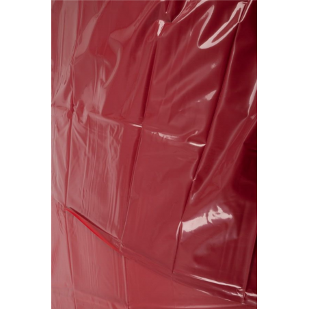 Drap de lit en vinyle rouge 200 x 230 cm - R250422