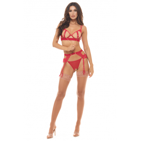 Ensemble 3 pièces rouge - REN53050-TRED