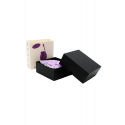 Vibromasseur clitoridien violet avec son œuf vibrant à distance
