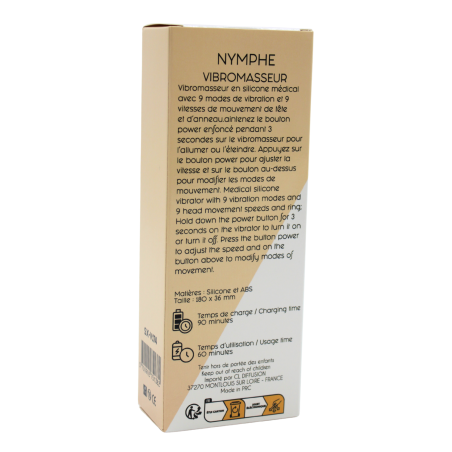 Vibromasseur NYMPHE Haute Précision à Double Action - SX-V174