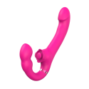Vibromasseur ROSEA Strap-on Triple Action Télécommandé - SAV190
