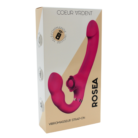Vibromasseur ROSEA Strap-on Triple Action Télécommandé - SAV190