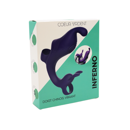 Doigt Vibrant à Double Moteur INFERNO - BQ249