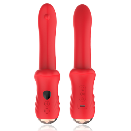 Vibromasseur Rouge Ultra-Souple KISS – USK-V35