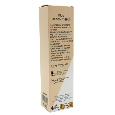 Vibromasseur Rouge Ultra-Souple KISS – USK-V35