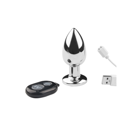 Plug anal vibrant taille M télécommandé