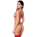 Ensemble 2 pièces à franges strass - MAL2811RED