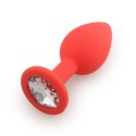 Plug rouge bijou cristal Small CHERRY - RY-067CRED