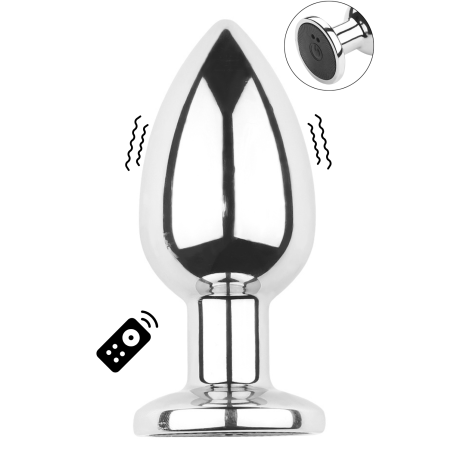 Plug anal vibrant taille M télécommandé