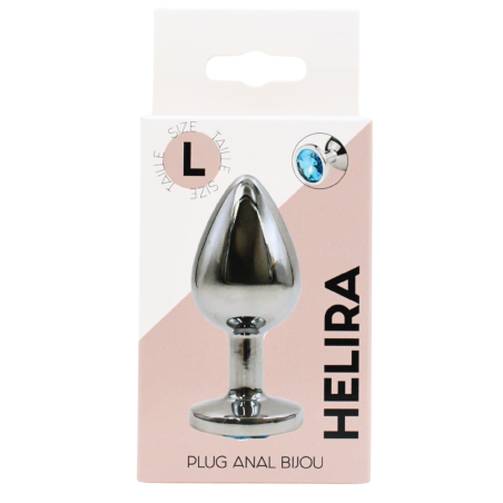 Plug Anal Bijou – Aluminium Bleu (Taille L)
