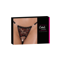 String ouvert dentelle bicolore  perles amovibles - Cottelli
