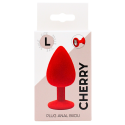 Plug rouge bijou cristal Large CHERRY - RY-069CRED