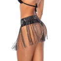 Jupe glamour à franges ornée de strass - Mapalé