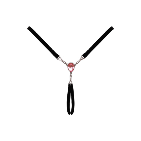 String bijou ouvert noir glamour - Cottelli