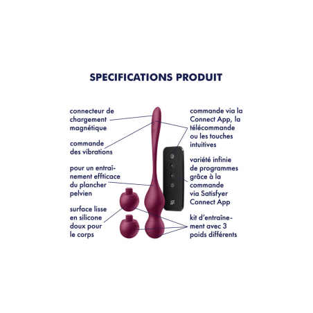 Boules de geisha vibrantes Satisfyer Love Birds Vary 
