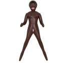 Poupée gonflable 3 orifices couleur noir