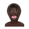 Poupée gonflable 3 orifices couleur noir 