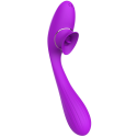 Stimulateur Clitoridien avec langue  Vibromasseur Point G 2-en-1 DISA Violet Cœur Ardent