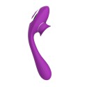 Stimulateur Clitoridien avec langue  Vibromasseur Point G 2-en-1 DISA Violet Cœur Ardent