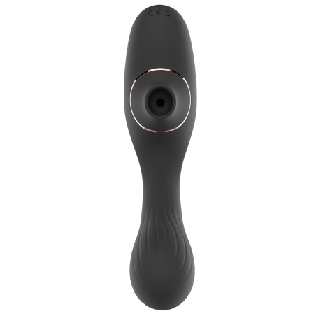Stimulateur Clitoridien  Vibromasseur Point G 2-en-1 DINA Noir 