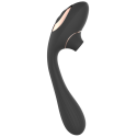Stimulateur Clitoridien  Vibromasseur Point G 2-en-1 DINA Noir 