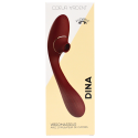 Stimulateur Clitoridien  Vibromasseur Point G 2-en-1 DINA Bordeaux 