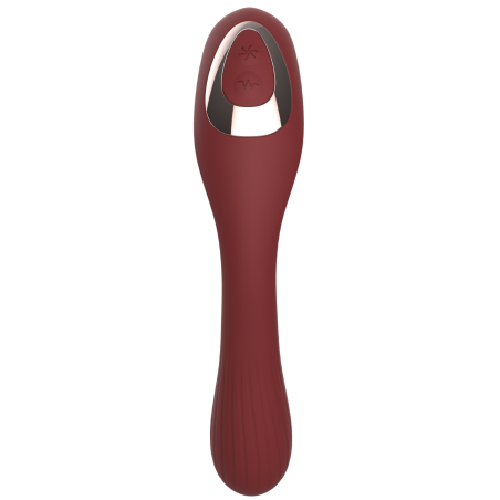 Stimulateur Clitoridien  Vibromasseur Point G 2-en-1 DINA Bordeaux 