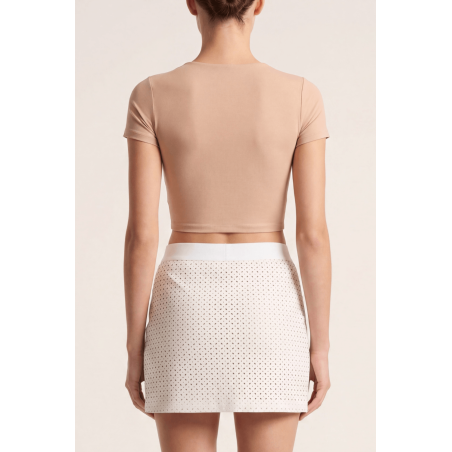 Jupe courte blanche Cassandra - LSL3-SWHT