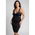 Robe courte noire à bretelles Victoria