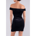 Robe velours noire Giulia