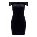 Robe velours noire Giulia