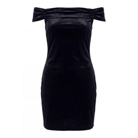 Robe velours noire Giulia