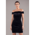 Robe velours noire Giulia