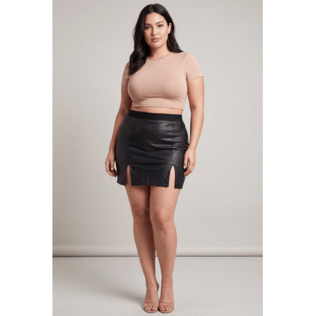 Jupe courte noir Stella - LSL3-SBLK