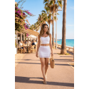 Jupe courte blanche Camélia - LSK2-SWHT