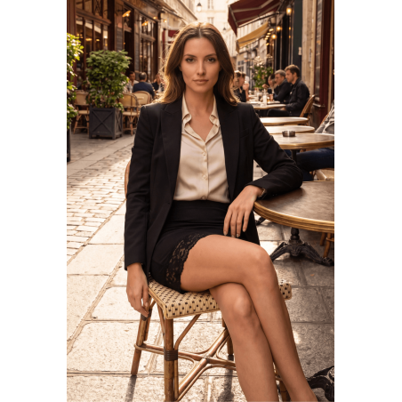 Jupe courte noire Marina