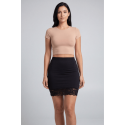 Jupe courte noire Marina